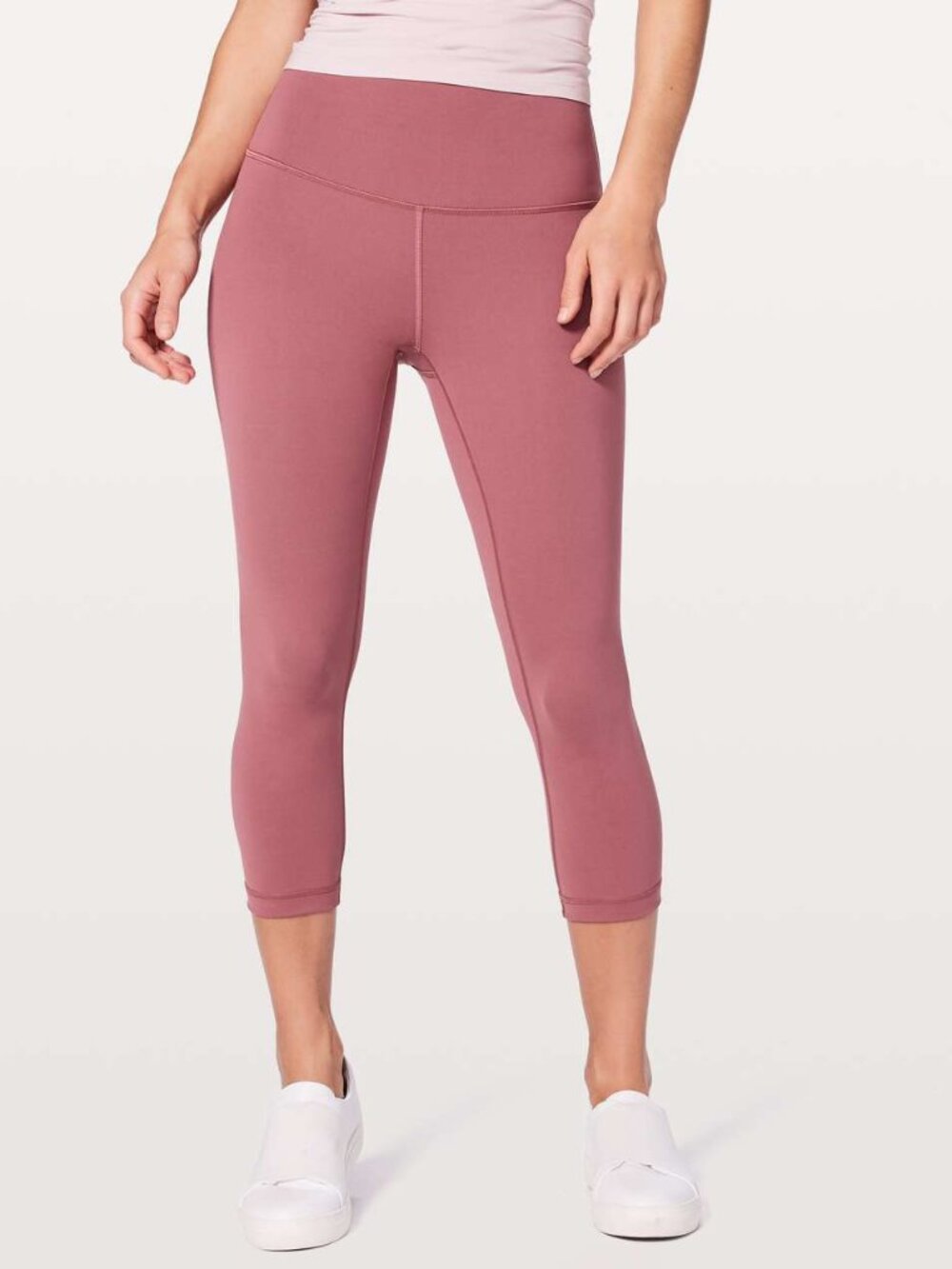 Lululemon Wunder Under Crop, Merlot, Size 4